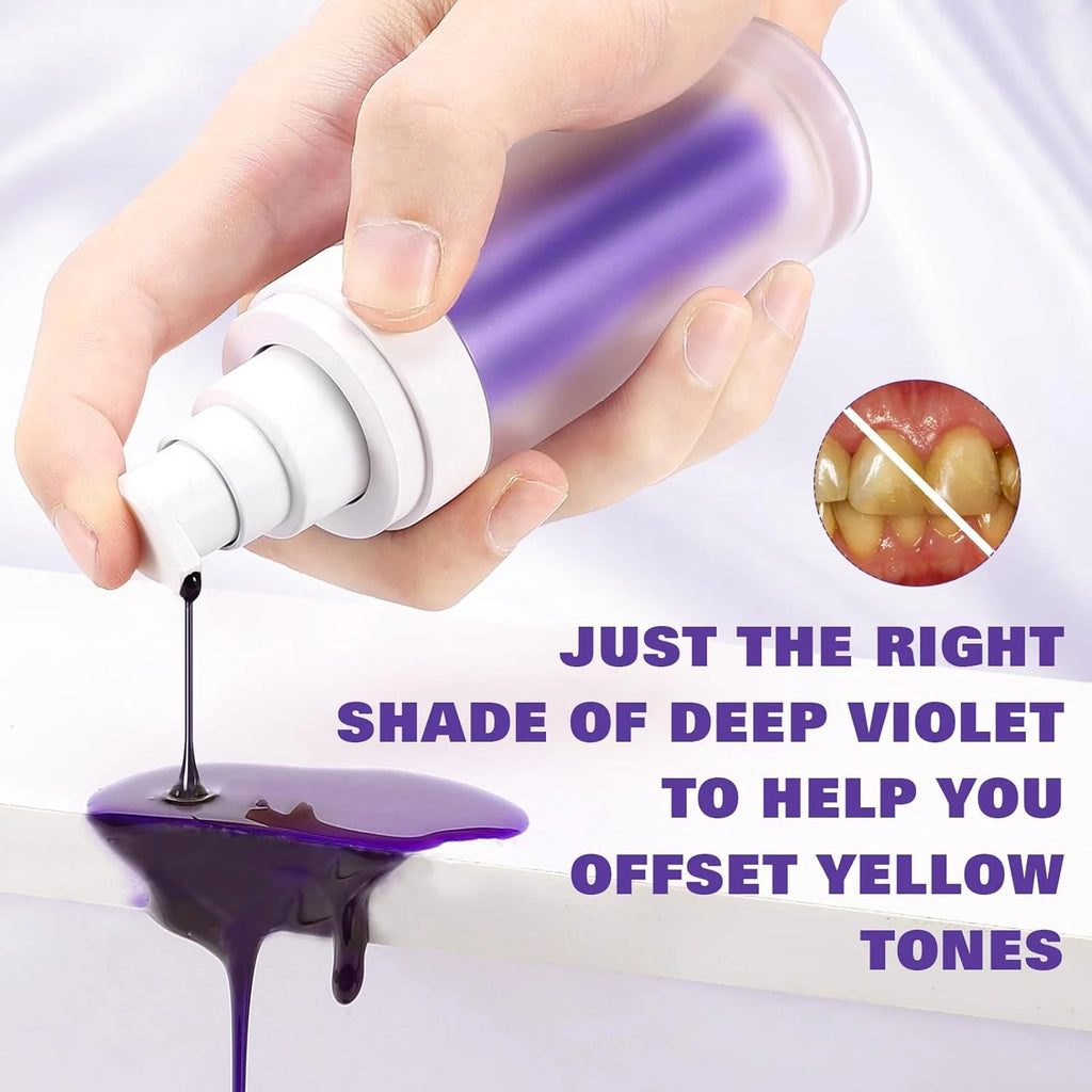 Purple Whitening Toothpaste for Oral Enamel Clean Care Removes Plaque Stains Tartar Reduces Cavity Yellowing Teeth Fresh Breath