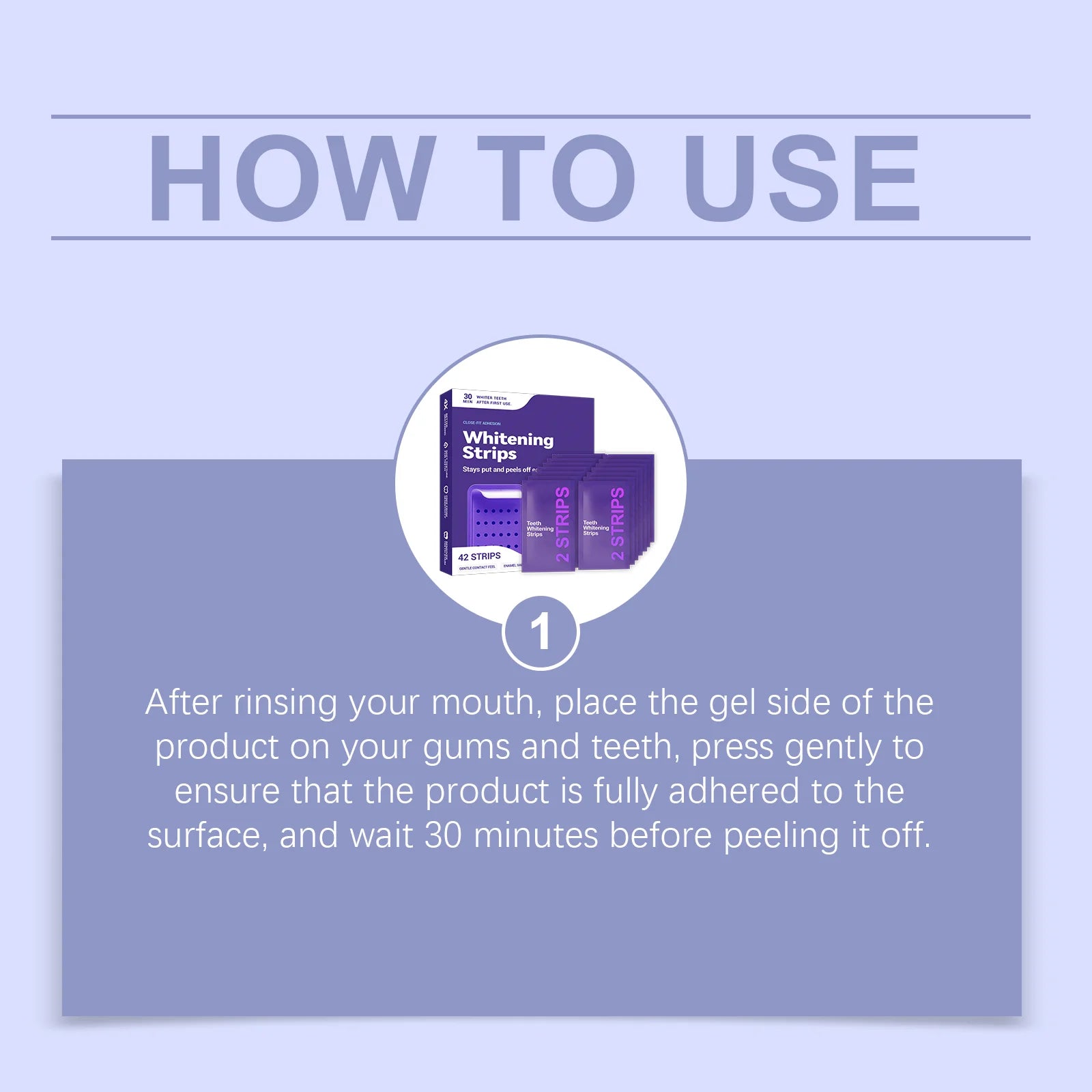 Purple Teeth Whitening Strips – Color Correcting Brightening for Yellow Stains