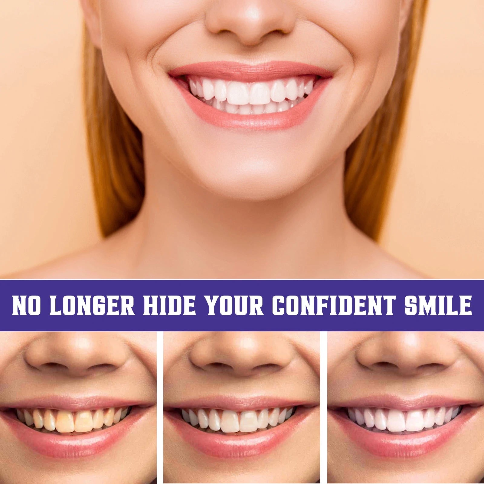 Purple Whitening Toothpaste for Oral Enamel Clean Care Removes Plaque Stains Tartar Reduces Cavity Yellowing Teeth Fresh Breath